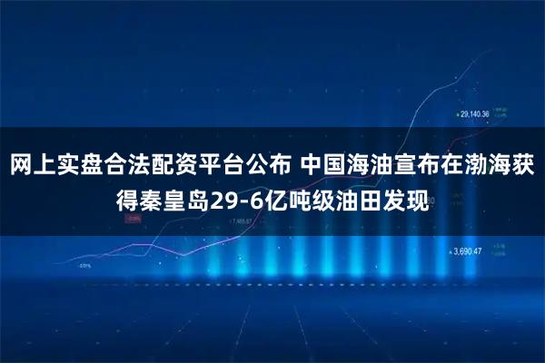 网上实盘合法配资平台公布 中国海油宣布在渤海获得秦皇岛29-6亿吨级油田发现