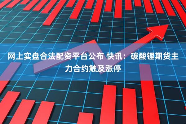 网上实盘合法配资平台公布 快讯：碳酸锂期货主力合约触及涨停